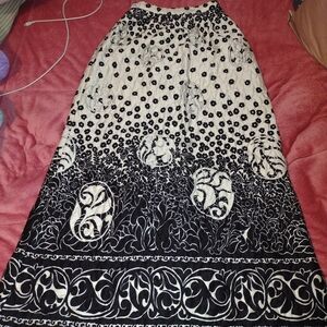 alex Colman Elegant Black and White Women's Skirt